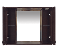Купить зеркало-шкаф рим -105,с 2-мя шкаф,орех, misty. в Иваново магазин сантехники Суперстрой