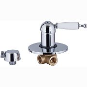 Купить смеситель vincent 31017-1скрытый монтаж bronze/белая ручка,kaiser в Иваново магазин сантехники Суперстрой