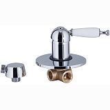 Купить смеситель vincent 31017-1скрытый монтаж bronze/белая ручка,kaiser в Иваново магазин сантехники Суперстрой