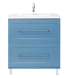Купить тумба марта-60 голубая матовая + раковина ,misty. в Иваново магазин сантехники Суперстрой