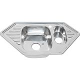 Купить мойка врезная 95х50с (0,8мм) двойная, melana. в Иваново магазин сантехники Суперстрой