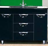 Купить тумба кристи-105 центральная черная,misty. в Иваново магазин сантехники Суперстрой