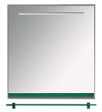 Купить зеркало джулия - 60  с полочкой 12 мм зеленое,misty. в Иваново магазин сантехники Суперстрой