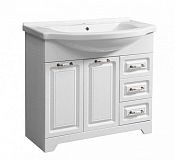 Купить тумба кармела-90 ольха белая+ раковина эльбрус ,stella polar. в Иваново магазин сантехники Суперстрой