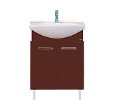 Купить тумба джулия - 65  бордовая, misty. в Иваново магазин сантехники Суперстрой