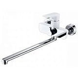 Купить смеситель для ванны atrio 60055 chrome/white,kaiser в Иваново магазин сантехники Суперстрой