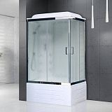 Купить душевая кабина royal rb 8120bp3-wc-ch(120*80)l,вп мс,белая задняя стенка в Иваново магазин сантехники Суперстрой