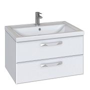 Купить тумба cristal 60 подвес, 2/ящ, белый, sanstar в Иваново магазин сантехники Суперстрой