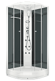 Купить душевая кабина domani delight 88, 80*80  нп пс ,черная задняя стенка, электрика, гидромассаж в Иваново магазин сантехники Суперстрой