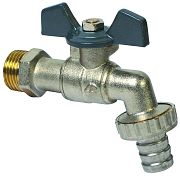 Купить кран с носиком ду-20  бабочка, aqualink в Иваново магазин сантехники Суперстрой