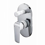 Купить смеситель glory 69177  скрытый монтаж с переключателем на душ chrome+white,kaiser в Иваново магазин сантехники Суперстрой