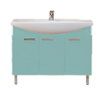 Купить тумба джулия -105  голубая ,misty. в Иваново магазин сантехники Суперстрой