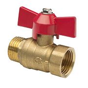 Купить кран шаровый 1/2 г/ш бабочка, aqualink. в Иваново магазин сантехники Суперстрой