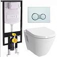 Купить комплект s50 9003в003-7200,инсталляция,белый, микролифт,3/6л,vitra. в Иваново магазин сантехники Суперстрой