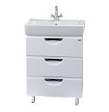 Купить тумба жасмин - 50,3 ящ. белая эмаль направ. с доводчиком , misty в Иваново магазин сантехники Суперстрой