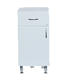 Купить тумба люси-30 напольная белая, левая, без б/к, misty. в Иваново магазин сантехники Суперстрой