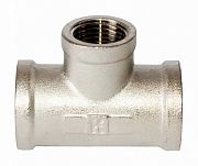 Купить тройник никель 3/4 * 1/2 * 3/4 г/г/г,китай. в Иваново магазин сантехники Суперстрой