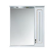 Купить зеркало - шкаф вояж - 60 прав. белая патина,misty. в Иваново магазин сантехники Суперстрой