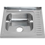 Купить мойка накладная 60*60 (0,8мм) левая, melana. в Иваново магазин сантехники Суперстрой