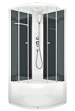 Купить душевая кабина domani delight 88 high, 80*80  вп см черная задняя стенка в Иваново магазин сантехники Суперстрой
