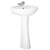 Купить раковина на пьедестале соната крап на белом, воротынск. в Иваново магазин сантехники Суперстрой