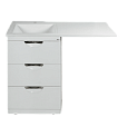 Купить тумба куба-118,5*49, 3 ящ. левая (для стир/машины),misty. в Иваново магазин сантехники Суперстрой