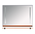 Купить зеркало джулия -120 с полочкой 12 мм оранжевое,misty. в Иваново магазин сантехники Суперстрой