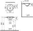 Купить раковина s20  (5466в003-0001,43см), белый,круглая,vitra. в Иваново магазин сантехники Суперстрой