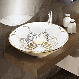 Купить раковина mln-t4006-g30(золото), melana. в Иваново магазин сантехники Суперстрой