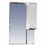 Купить зеркало-шкаф петра-75 белое, правое, свет, misty. в Иваново магазин сантехники Суперстрой