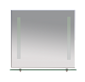 Купить зеркало лика - 90 с полочкой  (свет),misty. в Иваново магазин сантехники Суперстрой