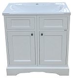 Купить тумба герда - 80 белая эмаль + раковина,misty. в Иваново магазин сантехники Суперстрой