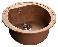 Купить мойка кухонная керамогранит rondo gf-r500 (терракот 307),granfest. в Иваново магазин сантехники Суперстрой