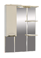 Купить зеркало-шкаф жасмин - 75  лев. (свет) беж. эмаль, misty. в Иваново магазин сантехники Суперстрой