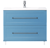 Купить тумба марта-100 голубая матовая + рак. evva-100 d,misty. в Иваново магазин сантехники Суперстрой