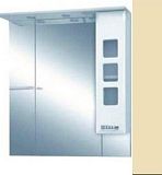 Купить зеркало - шкаф квадро - 90 прав. (свет) беж,misty. в Иваново магазин сантехники Суперстрой