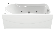 Купить ванна акриловая мальта 1700*750 с экраном и гидромассажем, bas. в Иваново магазин сантехники Суперстрой