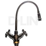 Купить смеситель d153819-q для кухни с гибким изливом, d-lin. в Иваново магазин сантехники Суперстрой