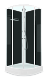Купить душевая кабина domani eko 99 без кр, 90*90 нп см-черная задняя стенка в Иваново магазин сантехники Суперстрой
