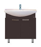 Купить тумба джулия - 85  коричневая,misty. в Иваново магазин сантехники Суперстрой