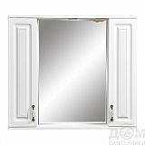 Купить зеркало-шкаф кармела-85/с,ольха белая,stella polar. в Иваново магазин сантехники Суперстрой