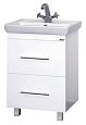 Купить тумба елена-55 2 ящ. (доводчик) + раковина santek, misty. в Иваново магазин сантехники Суперстрой
