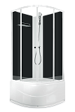 Купить душевая кабина domani eko high 99 без кр, 90*90 вп пс-черная задняя стенка в Иваново магазин сантехники Суперстрой