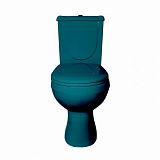 Купить компакт-унитаз ирида зеленый стандарт,горизонтальный выпуск ,ст.оскол. в Иваново магазин сантехники Суперстрой