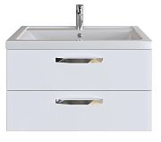 Купить тумба cristal 80 подвес, 2/ящ, белый, sanstar в Иваново магазин сантехники Суперстрой