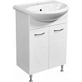 Купить тумба фантазия-55 белый+раковина уют,stella polar. в Иваново магазин сантехники Суперстрой