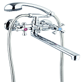 Купить смеситель для ванны с душем qfr7-c827, g-lauf. в Иваново магазин сантехники Суперстрой