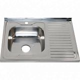 Купить мойка накладная 60*80 (0,8мм) левая,melana. в Иваново магазин сантехники Суперстрой