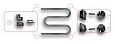 Купить водяной полотенцесушитель нж 50*50 1" м-образный с полочкой, двин. в Иваново магазин сантехники Суперстрой
