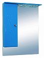 Купить зеркало-шкаф мисти-50 левое, голубое, misty. в Иваново магазин сантехники Суперстрой